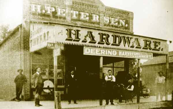 Old Photo of the local Hardware Store in 1899  