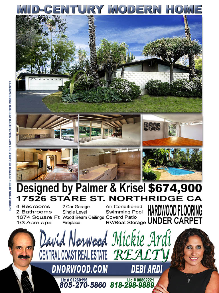 Featured homes - 17526 Stare St. Northridge CA Home for sale.
